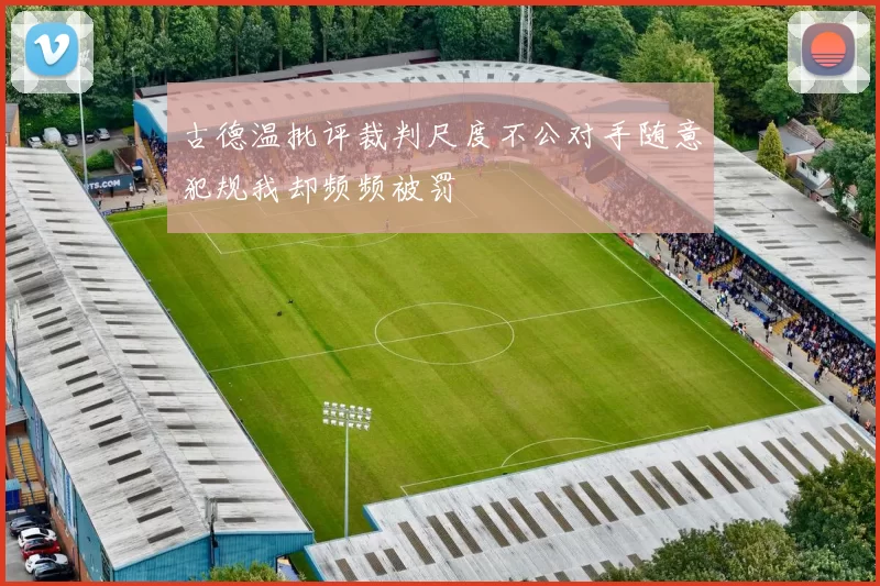古德温批评裁判尺度不公对手随意犯规我却频频被罚